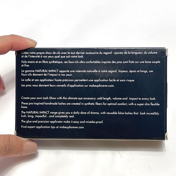 MAKE UP FOR EVER NIB Lash Show Natural Impact False Eyelashes + Glue N-102 - Picture 4 of 7